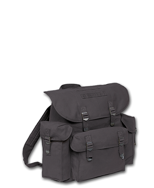 Backpack – Black, Washed Look