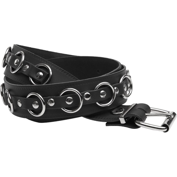Leather Belt with Rings