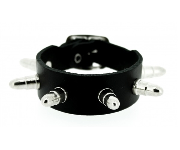 Bullet Bead Leather Bracelet