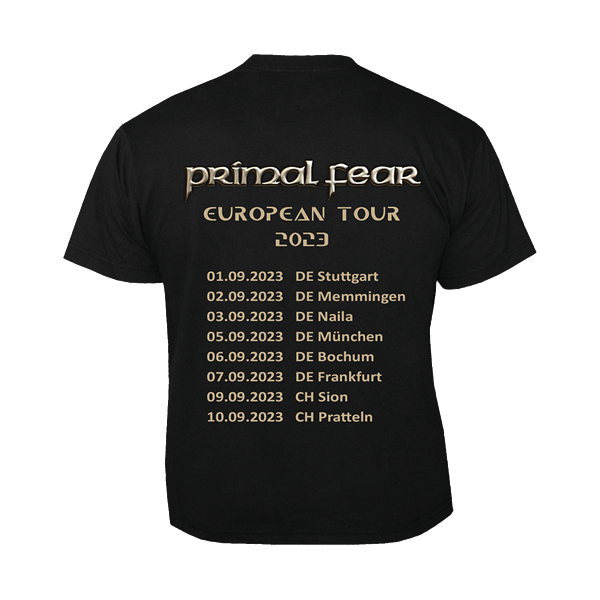 PRIMAL FEAR - Code red Tour 2023, T-Shirt