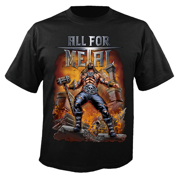 ALL FOR METAL - Mountain of power, T-Shirt