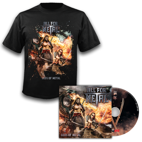 ALL FOR METAL - Gods of Metal, CD + T-Shirt Bundle