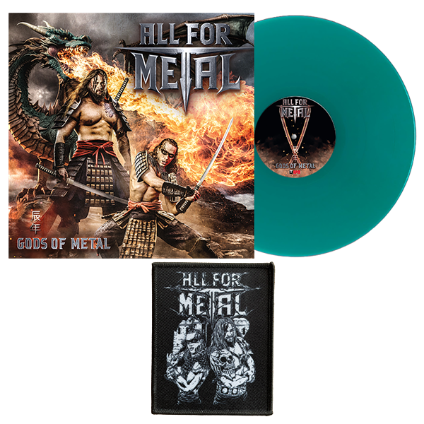 ALL FOR METAL - Gods of Metal, Dragon Scale Vinyl + Patch