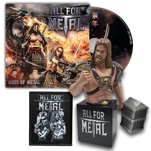 ALL FOR METAL - Gods of Metal, CD + Statue Tetzel + Patch Bundle