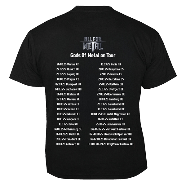 ALL FOR METAL - Gods Of Metal On Tour, T-Shirt