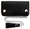 Leather Wallet with Chain