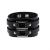 Leather Bracelet with Metal Buckle