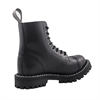 Steel – Full Black, 8-Eyelet Boots