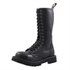 Steel – Full Black, 15-Eyelet Boots