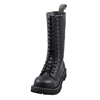 Steel – Full Black, 15-Eyelet Boots