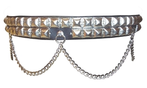 Pyramid-Studded Belt
