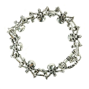 Pirate Skull Metal Bracelet
