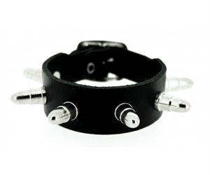 Bullet Bead Leather Bracelet