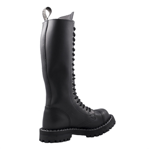 Steel – Full Black 20-Eyelet Boots