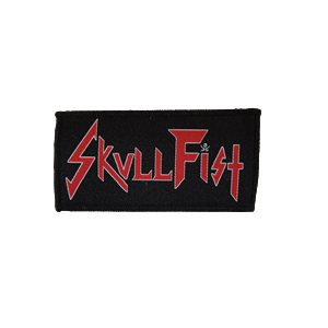 SKULL FIST - Red/White Logo, Patch